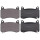 Brake pad set with wear warning 15.3 mm A.B.S. for TESLA MODEL and others