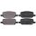 Brake pad set with wear warning 15.2 mm A.B.S. for TESLA MODEL and others
