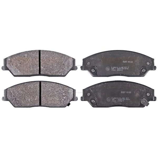 Brake pad set with wear warning 18.7 mm A.B.S. for TOYOTA CAMRY and others