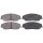 Brake pad set with wear warning 18.7 mm A.B.S. for TOYOTA CAMRY and others
