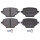 Brake pad set without wear warning 17.3 mm A.B.S. for e.g. OPEL COMBO
