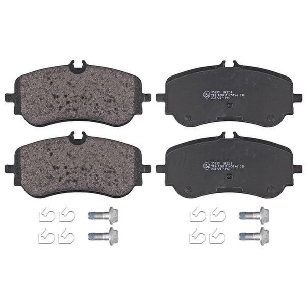 Brake pad set excl. wear warning contact 19.1 mm A.B.S. for e.g. VW CRAFTER
