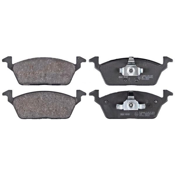 Brake pad set not prepared for wear warning indicator 16 mm A.B.S. for FIAT