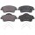 Brake pad set without wear warning 18.5 mm A.B.S. for e.g. VOLVO XC40