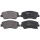 Brake pad set with wear warning 18.2 mm A.B.S. for RENAULT FLUENCE