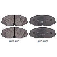 Brake pad set for wear warning indicator prepared 19.3 mm...
