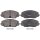 Brake pad set for wear warning indicator prepared 19.3 mm A.B.S. for VW ATLAS