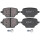 Brake pad set without wear warning 17.4 mm A.B.S. for e.g. OPEL COMBO