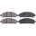 Brake pad set with acoustic wear warning 18.6 mm A.B.S. for TOYOTA VENZA