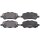 Brake pad set with acoustic wear warning 17 mm A.B.S. for TOYOTA VENZA