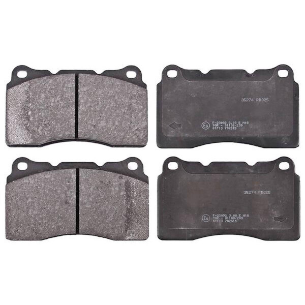 Brake pad set not for wear warning indicator 15.8 mm A.B.S. for RENAULT MEGANE