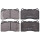 Brake pad set not for wear warning indicator 15.8 mm A.B.S. for RENAULT MEGANE