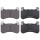 Brake pad set for wear warning 17 mm A.B.S. for e.g. LAND ROVER DEFENDER