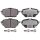 Brake pad set with wear warning 14.6 mm A.B.S. for TOYOTA C-HR and others