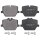 Brake pad set excl. wear warning contact 16.7 mm A.B.S. for BMW 3 Series