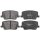 Brake pad set with wear warning 15.5 mm A.B.S. for SSANGYONG REXTON and others