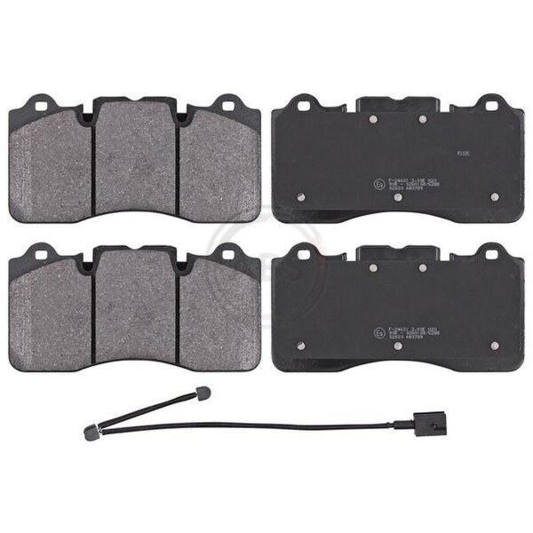 Brake pad set incl. wear warning contact 16.3 mm A.B.S. for ALFA ROMEO GIULIA