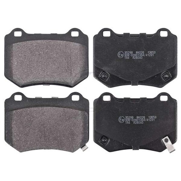 Brake pad set with acoustic wear warning 15 mm A.B.S. for SUBARU WRX