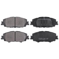 Brake pad set not for wear warning indicator 16.6 mm...