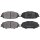 Brake pad set not for wear warning indicator 16.6 mm A.B.S. for TOYOTA PRIUS