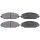 Brake pad set with acoustic wear warning 19.5 mm A.B.S. for RAM 1500