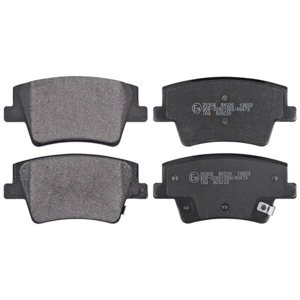 Brake pad set with wear warning 15.2 mm A.B.S. for HYUNDAI SANTA and others