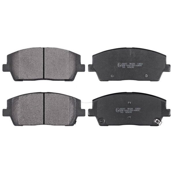 Brake pad set with wear warning 16.4 mm A.B.S. for HYUNDAI SANTA and others