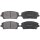 Brake pad set with wear warning 16.4 mm A.B.S. for HYUNDAI SANTA and others