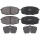 Brake pad set with wear warning 17.5 mm A.B.S. for HYUNDAI KONA and others