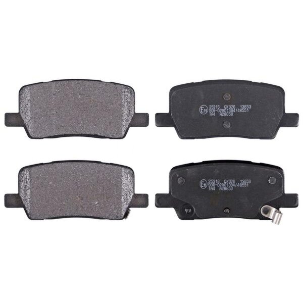 Brake pad set with wear warning 16 mm A.B.S. for TESLA MODEL and others