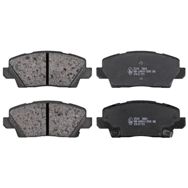 Brake pad set with acoustic wear warning 16.5 mm A.B.S. for KIA PICANTO