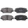 Brake pad set with acoustic wear warning 16.5 mm A.B.S. for KIA PICANTO