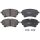 Bremsbelagsatz für Verschleißwarnanzeige 18 mm A.B.S. für u.a. AUDI A5