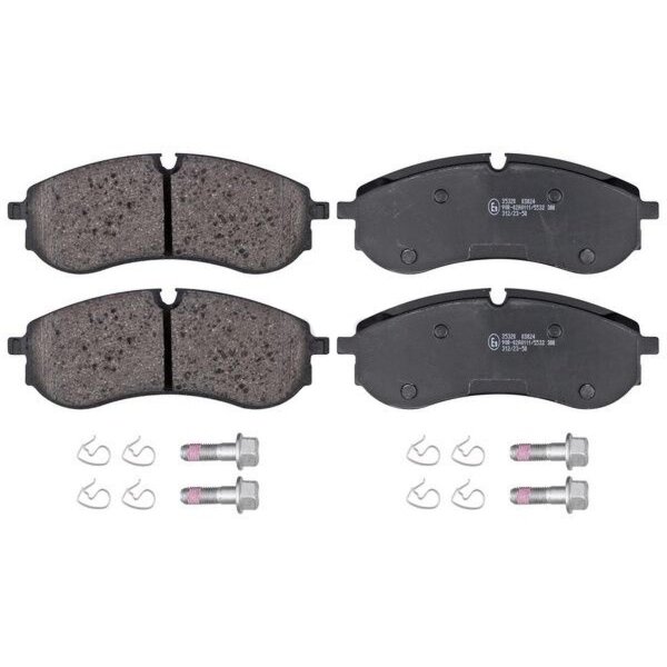 Brake pad set excl. wear warning contact 19.6 mm A.B.S. for e.g. VW CRAFTER