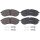 Brake pad set excl. wear warning contact 19.6 mm A.B.S. for e.g. VW CRAFTER