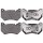 Brake pad set for wear warning indicator 16.7 mm A.B.S. for AUDI Q5 and others