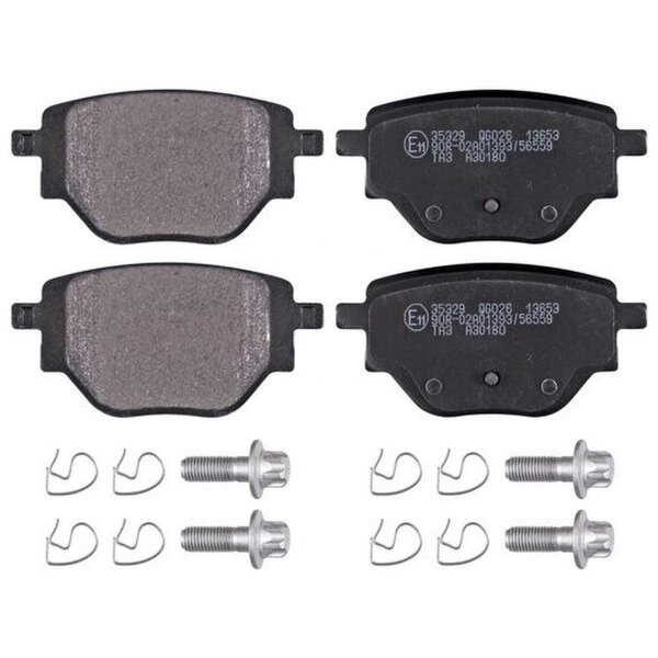 Bremsbelagsatz Scheibenbremse hinten A.B.S. für CITROËN C4 III