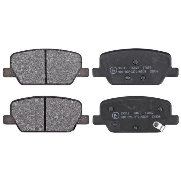 Brake pad set with wear warning 16 mm A.B.S. for HYUNDAI SANTA and others