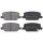 Brake pad set with wear warning 16 mm A.B.S. for HYUNDAI SANTA and others