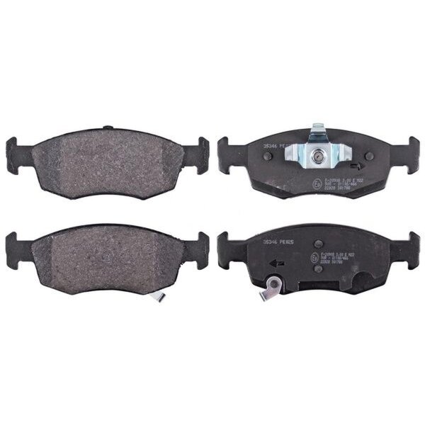 Brake pad set with wear warning 17.3 mm A.B.S. for e.g. FIAT 500