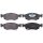 Brake pad set with wear warning 17.3 mm A.B.S. for e.g. FIAT 500
