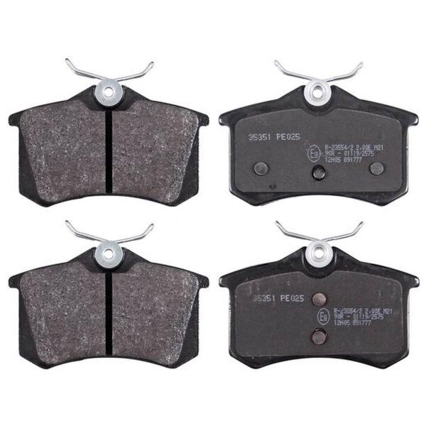 Brake pad set not for wear warning indicator 16.6 mm A.B.S. for MG ZS