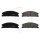 Brake pad set not for wear warning indicator 19.3 mm A.B.S. for FORD and others
