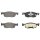 Brake pad set with wear warning 16.9 mm A.B.S. for TOYOTA YARIS and others
