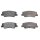Brake pad set with wear warning 15.7 mm A.B.S. for KIA NIRO and others