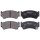 Bremsbelagsatz mit Verschleißwarnung 15,4 mm A.B.S. für u.a. SUZUKI BALENO
