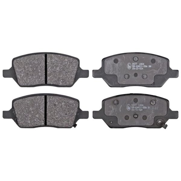 Brake pad set with acoustic wear warning 14.8 mm A.B.S. for CHEVROLET