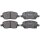 Brake pad set with acoustic wear warning 14.8 mm A.B.S. for CHEVROLET