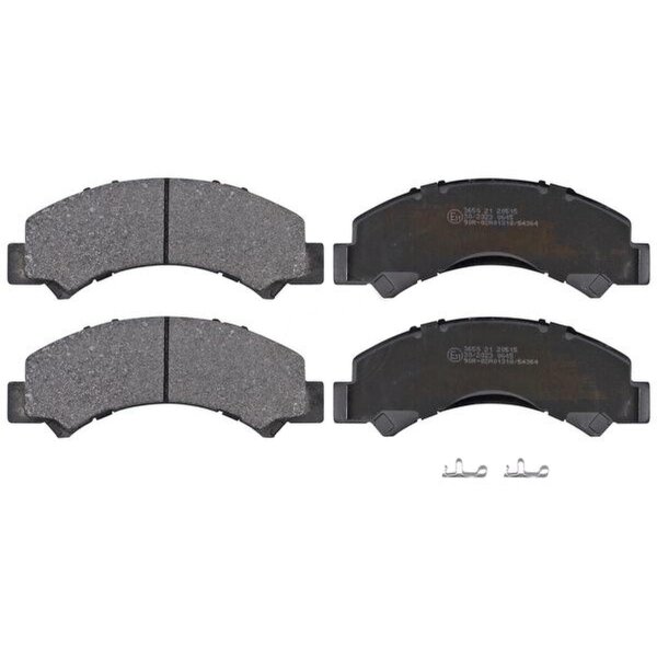 Brake pad set for wear warning indicator prepared 21 mm A.B.S. for ISUZU