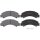 Brake pad set for wear warning indicator prepared 21 mm A.B.S. for ISUZU